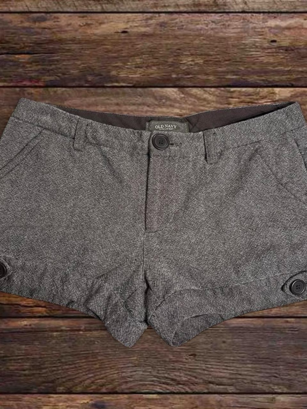 Old Navy Women's Charcoal High-Waist Tailored Shorts